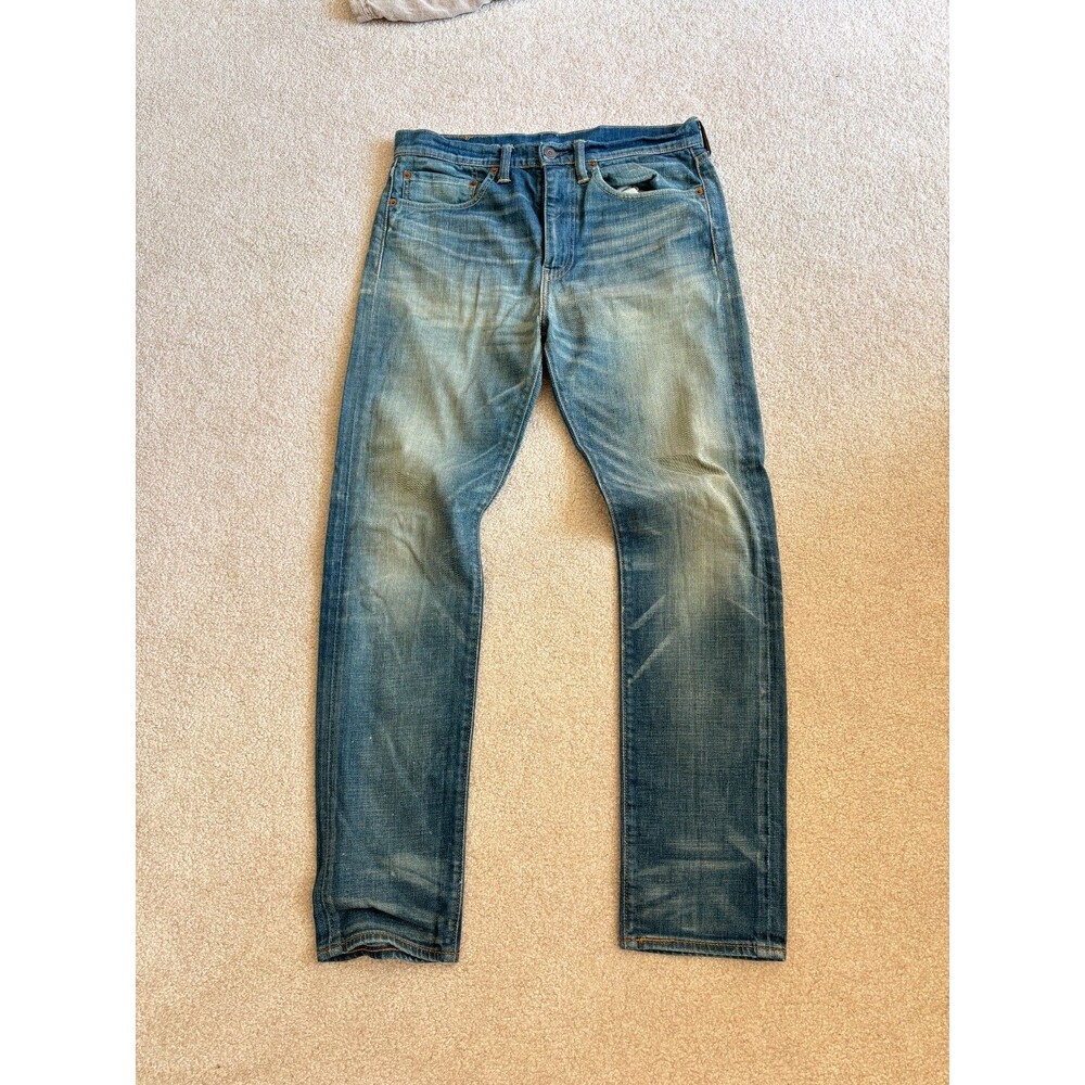 Levis 522 Slim Taper Mens W31 L32 Faded Vintage Wash Discontinued Jeans